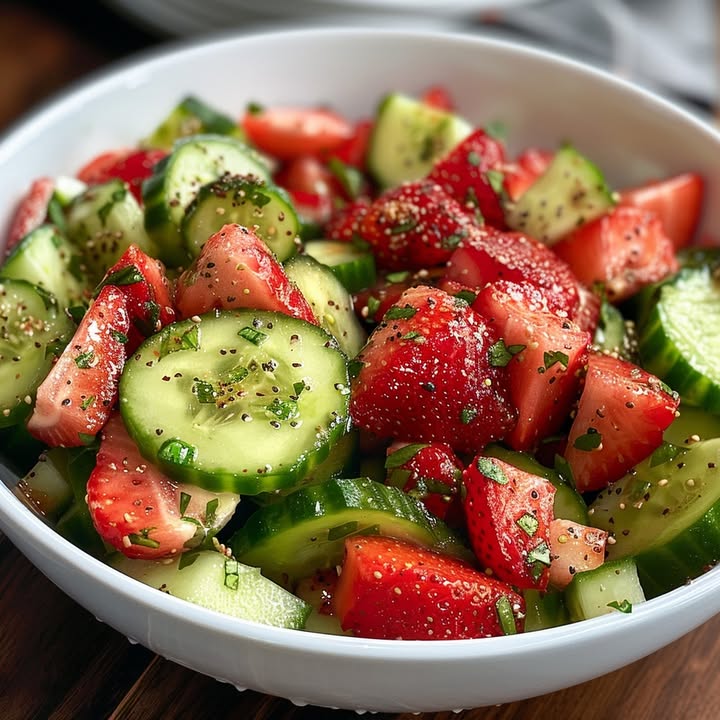 Strawberry Cucumber Salad