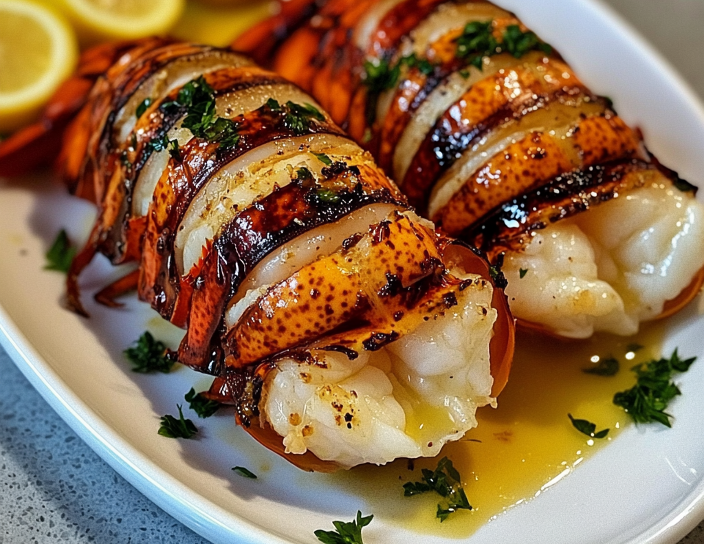 Creamy Garlic Butter Lobster Tails