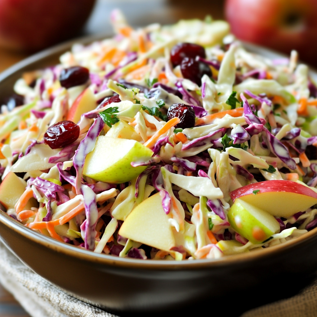 Apple Cranberry Coleslaw