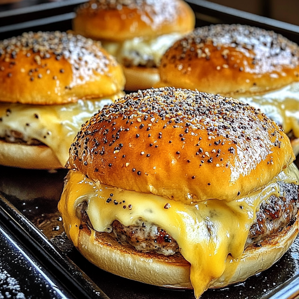 Garlic Parmesan Cheeseburger Bombs