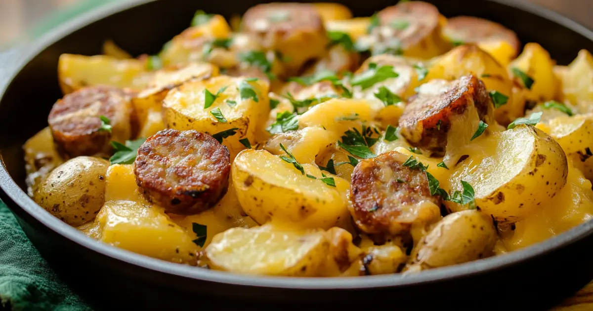 Cheesy Ranch Potatoes and Sausage