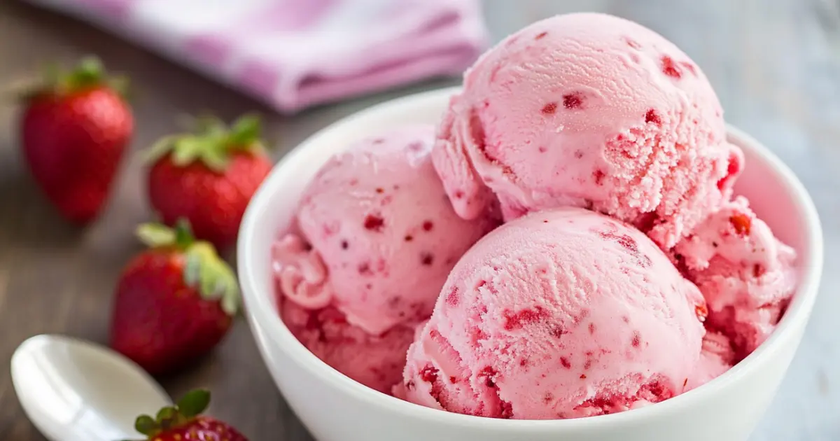 Strawberry Sensation Ice Cream Recipe