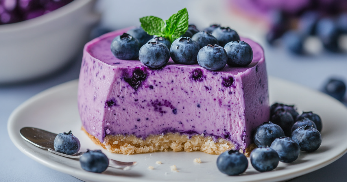 easy blueberry cheesecake