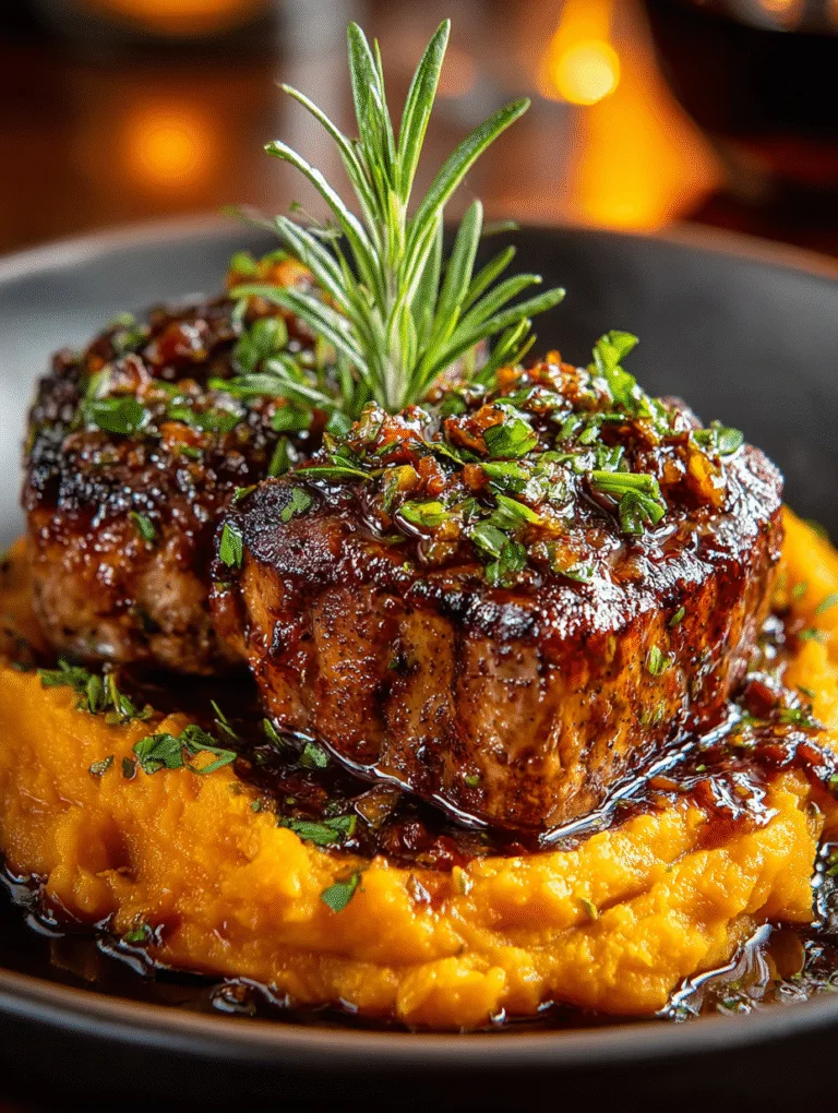 Apple Cider Pork with Mashed Sweet Potatoes Recipe