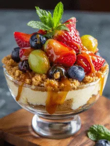 Caramel Crunch Cheesecake Fruit Salad Recipe