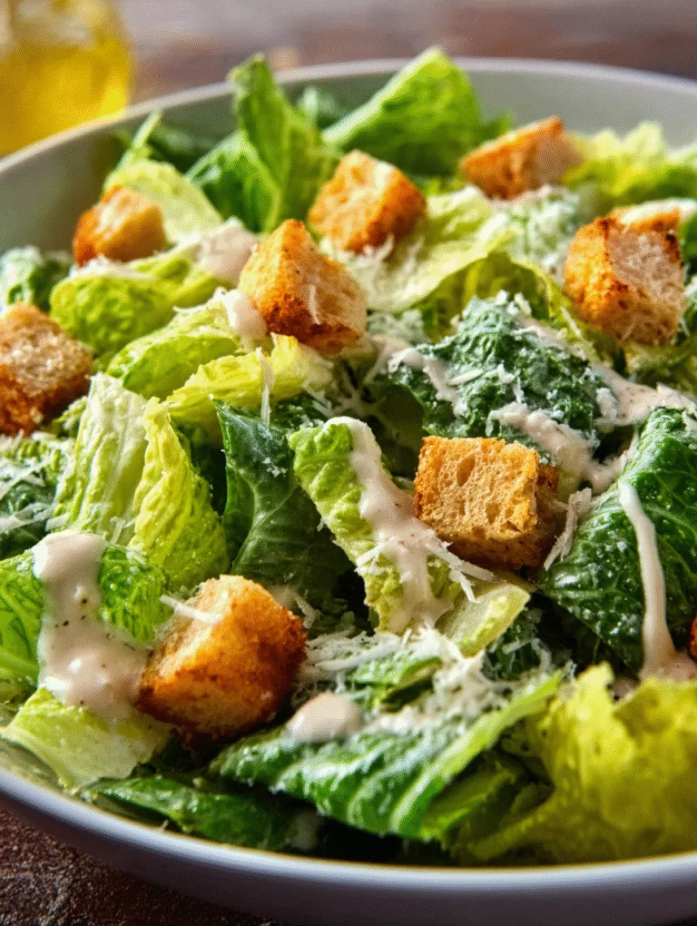 Classic Caesar Salad - Homemade Dressing