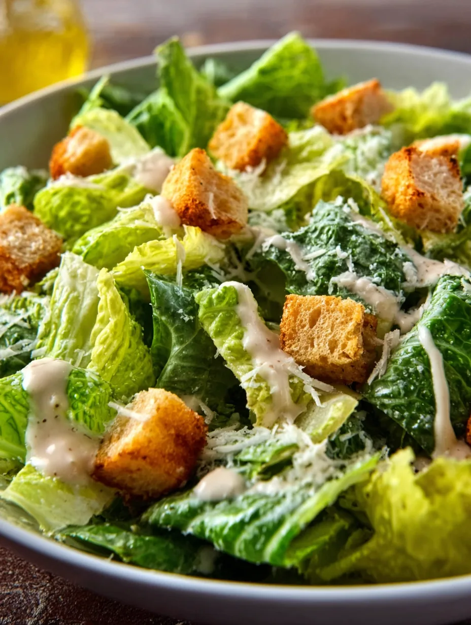 Classic Caesar Salad - Homemade Dressing