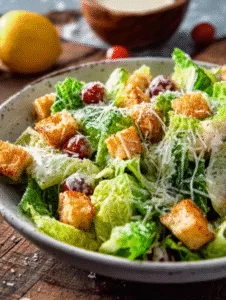 Classic Caesar Salad - Homemade Dressing