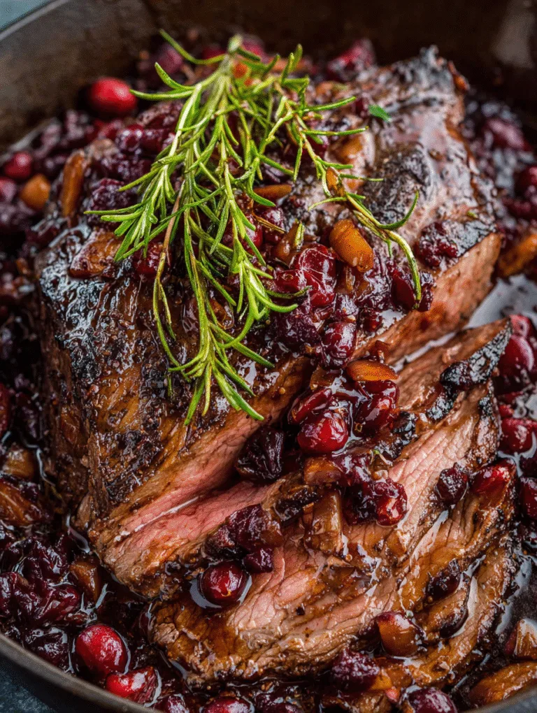 Cranberry Balsamic Roast Beef