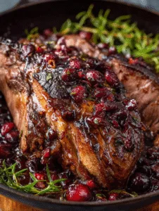 Cranberry Balsamic Roast Beef
