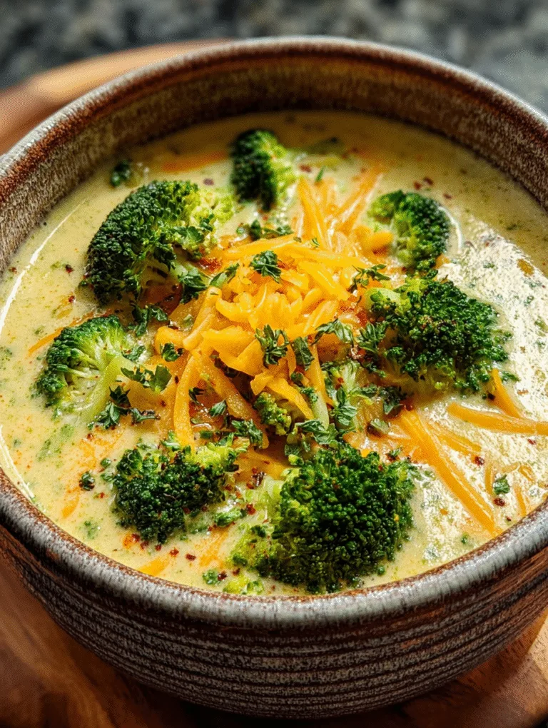 Creamy Broccoli Cheddar Soup
