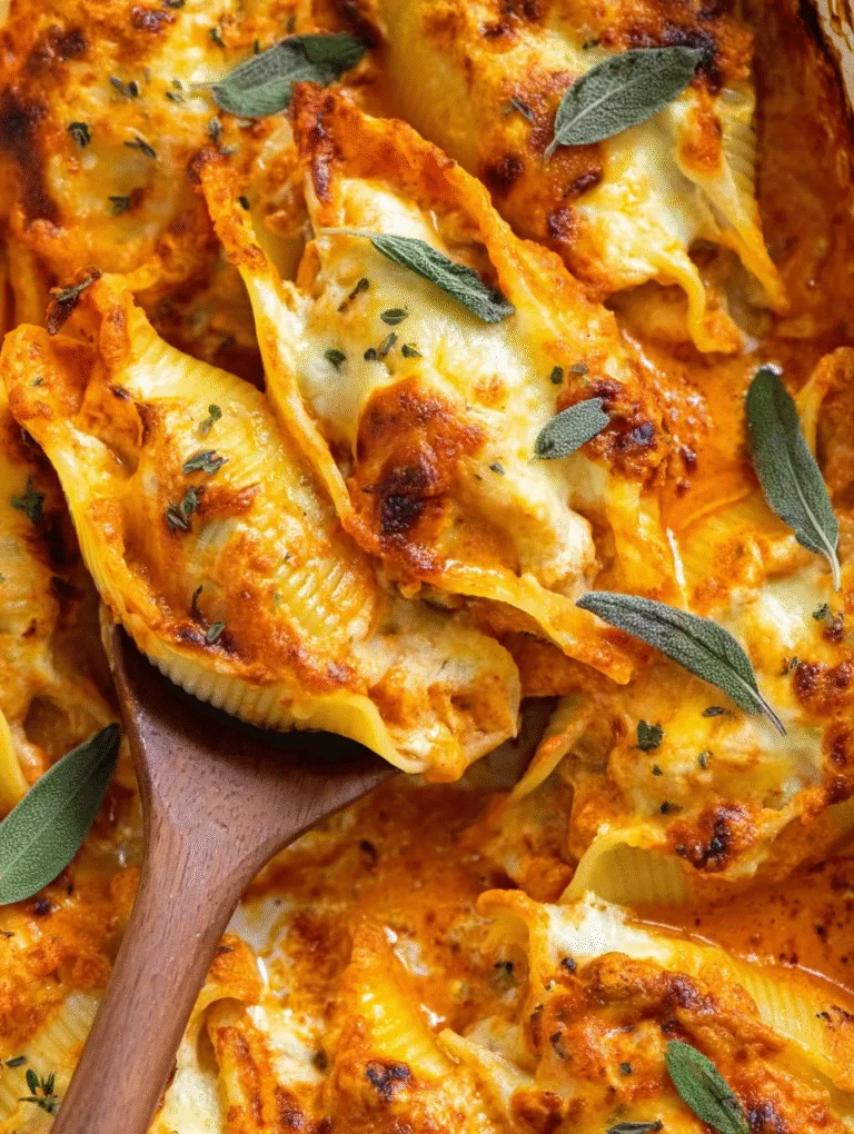 Creamy Pumpkin Ricotta Stuffed Shells