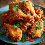 Crispy Spicy Buttermilk Fried Chicken Recipe