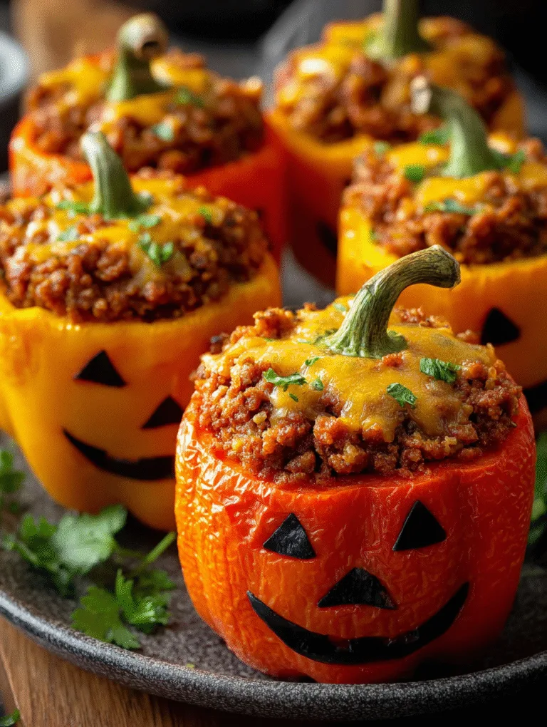 Halloween Stuffed Peppers