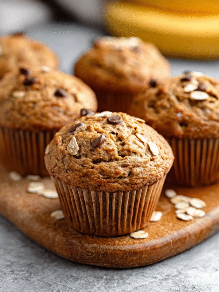Healthy Banana Muffins – Moist, Sweet & Wholesome