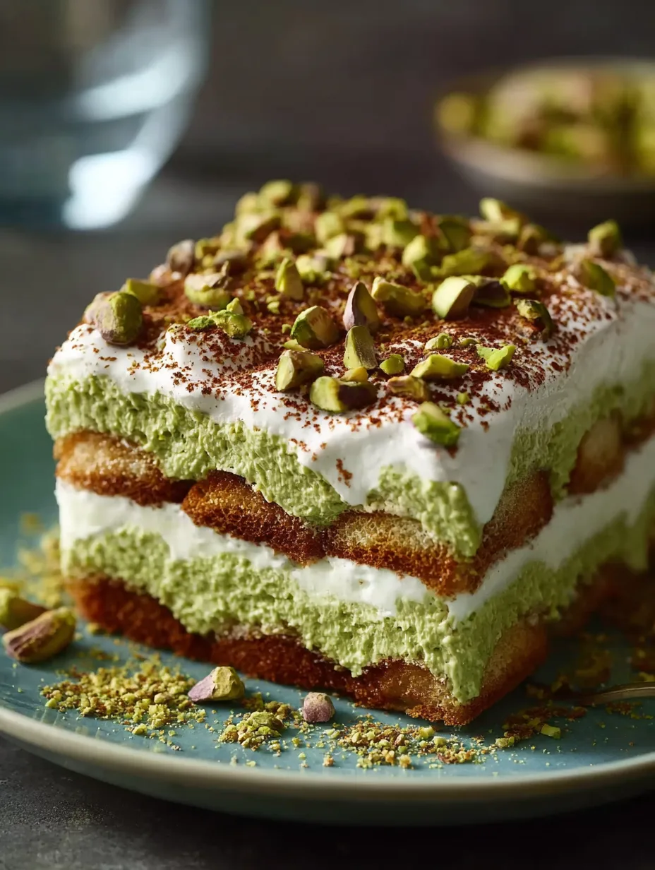 Pistachio Cream Tiramisu