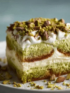 Pistachio Cream Tiramisu