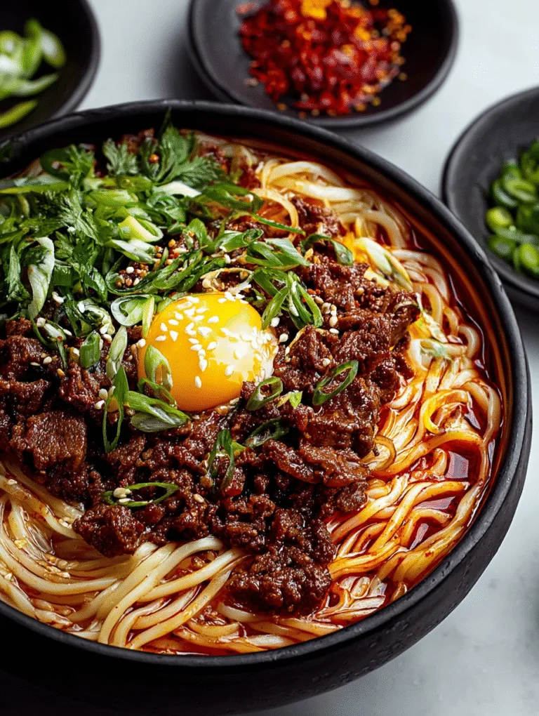 Spicy Korean Gochujang Beef Noodles