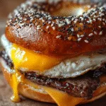 steak egg and cheese bagel recipe