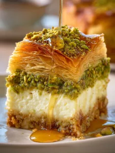 Baklava Pistachio Cheesecake