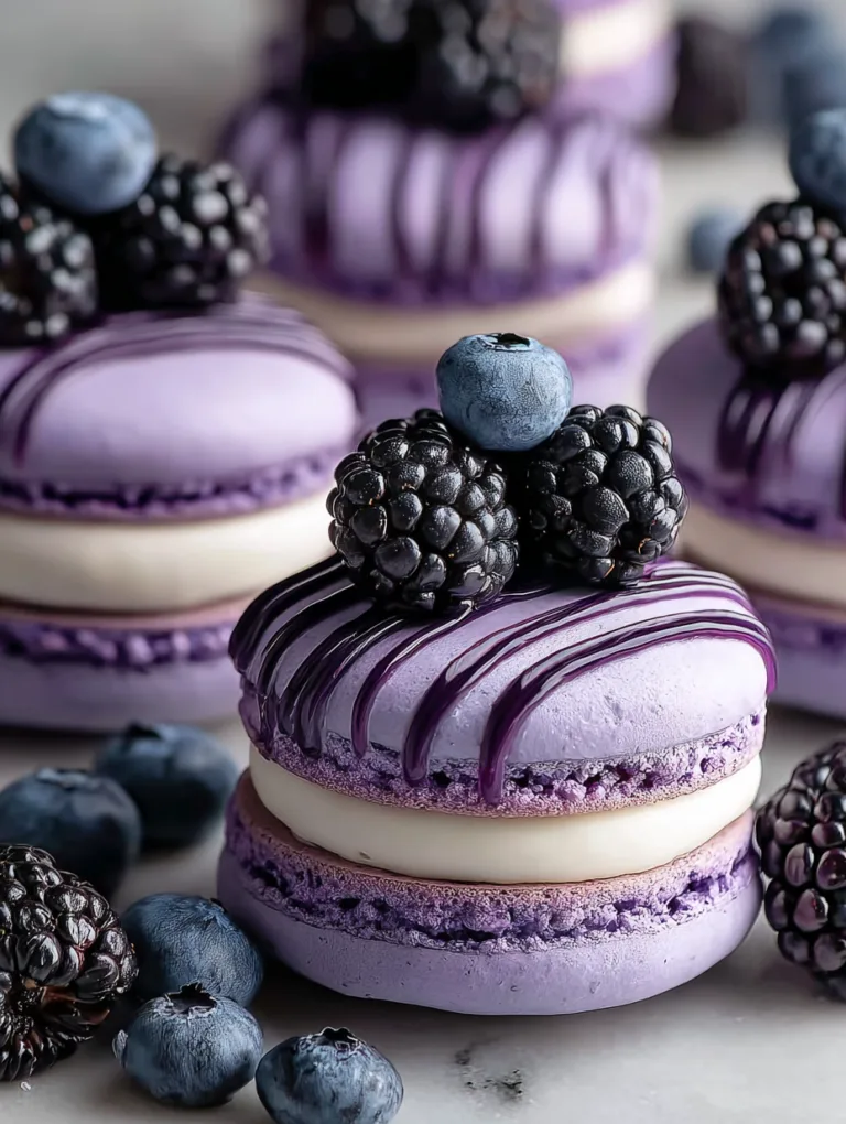 Blackberry Macarons Recipe