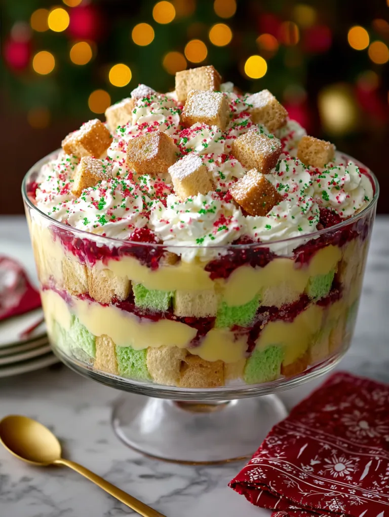 Christmas Tree Cake Trifle