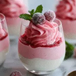 Cranberry Mousse Cups