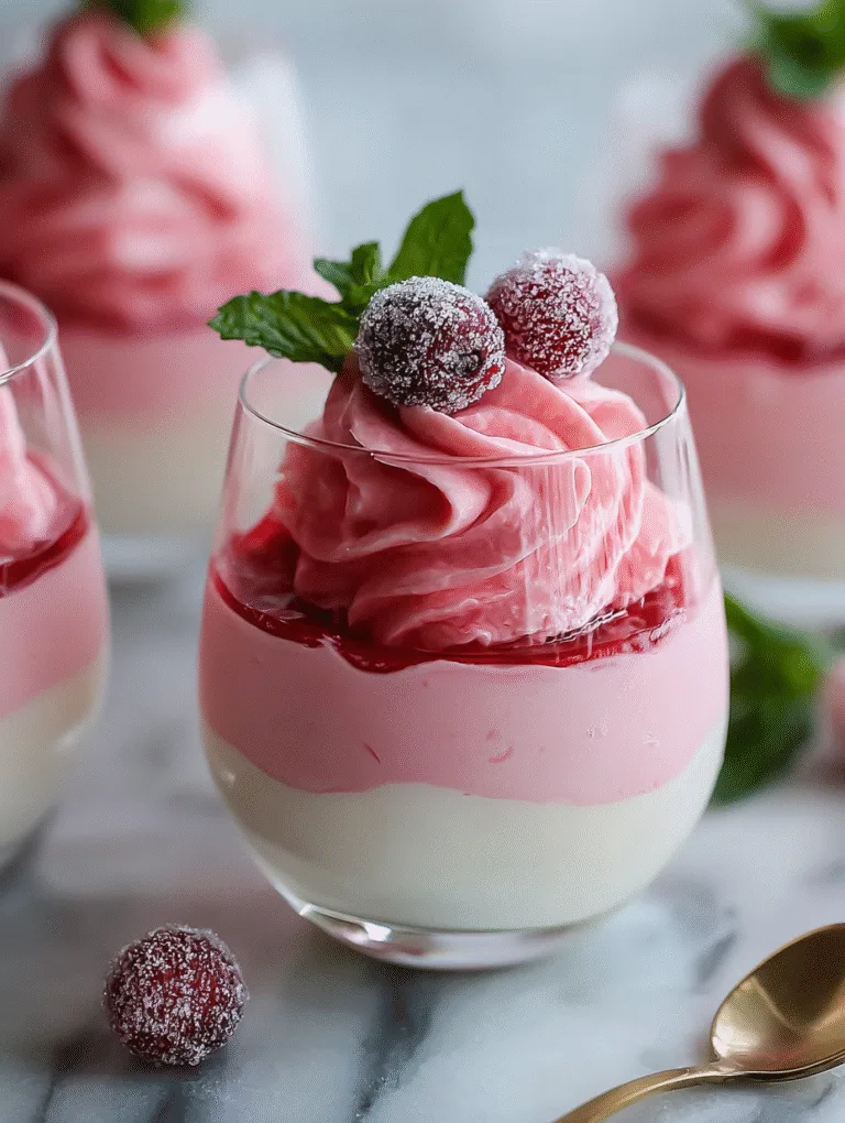 Cranberry Mousse Cups