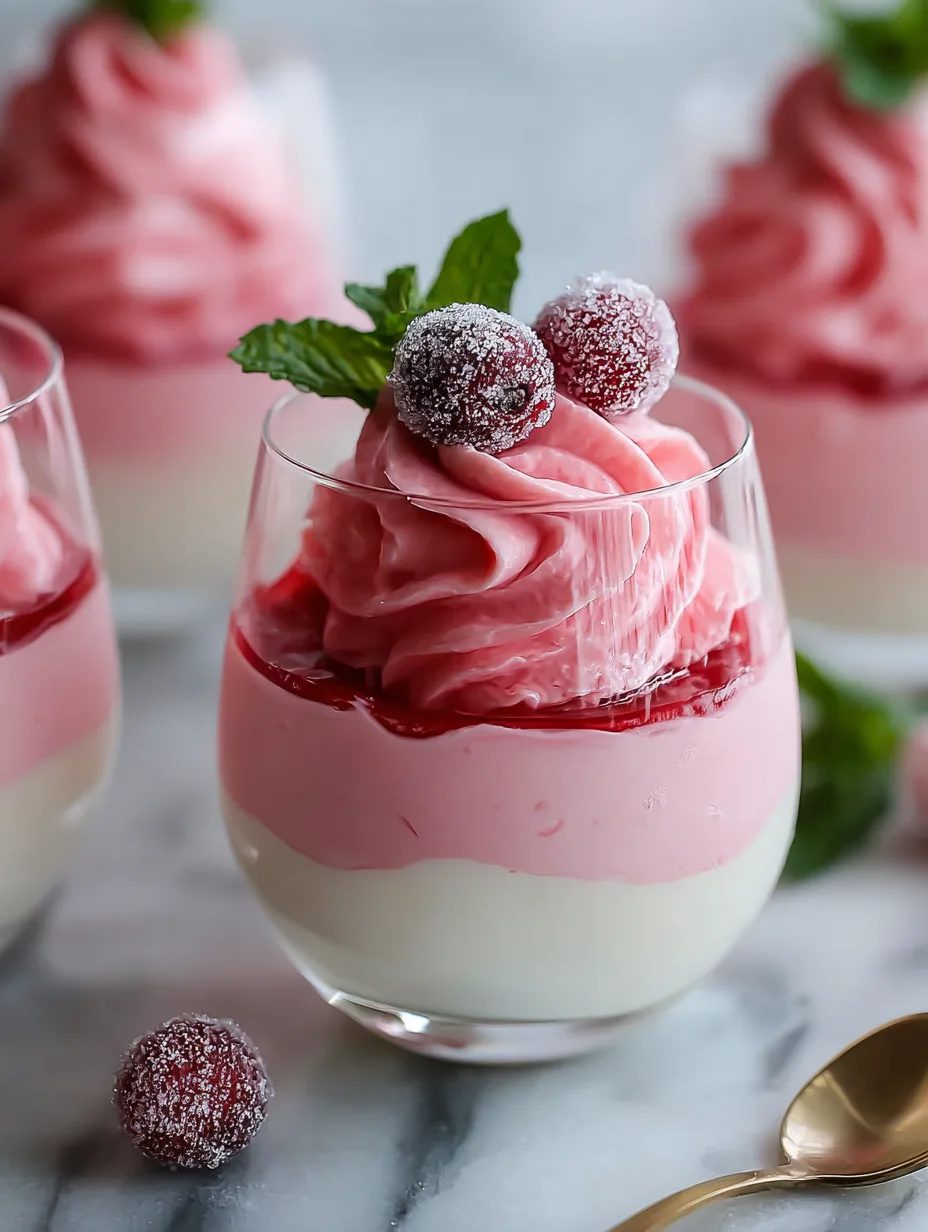 Cranberry Mousse Cups