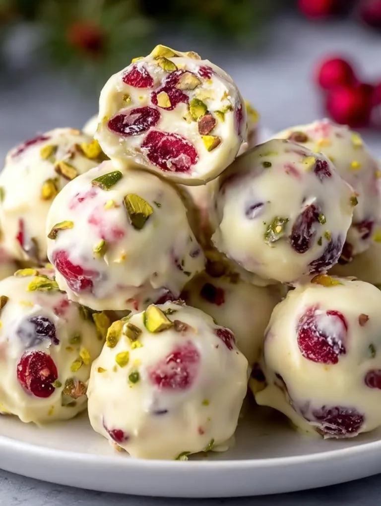 Cranberry Pistachio Balls