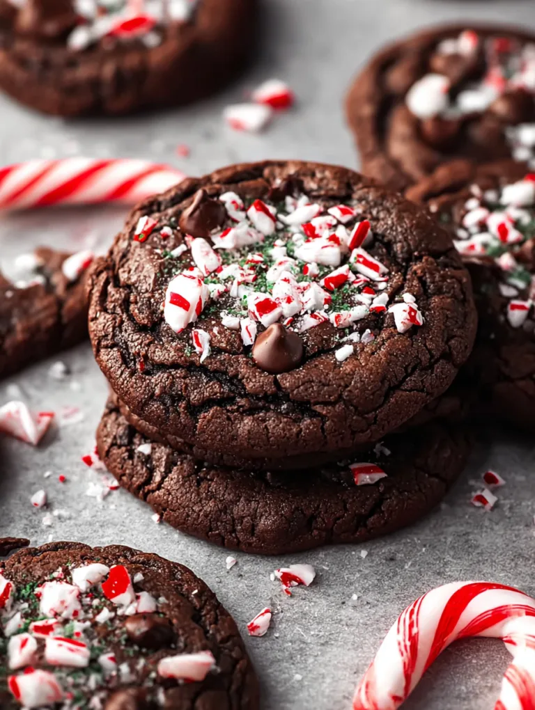 Double Chocolate Peppermint Cookies
