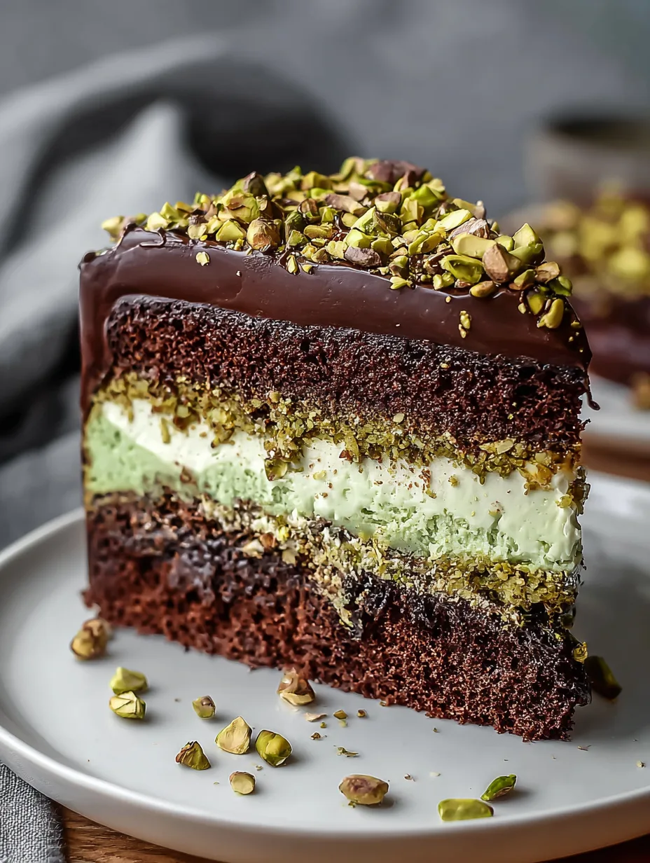 Dubai Chocolate Pistachio Cake
