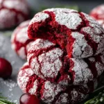 Fudgy Red Velvet Crinkle Cookies Recipe