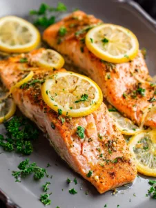 Lemon Baked Salmon 