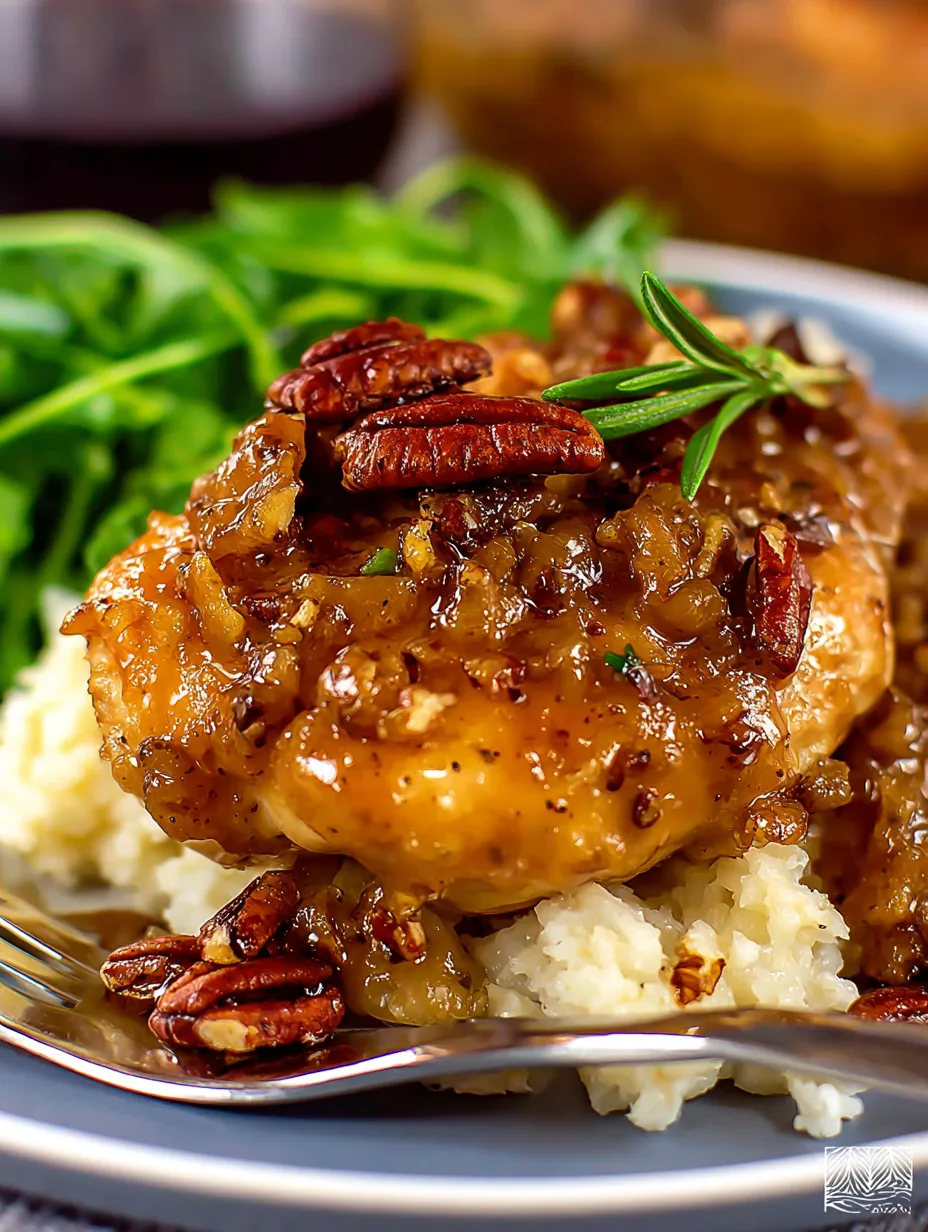 Maple Bourbon Pecan Chicken