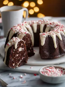 Peppermint Chocolate Bundt Cake