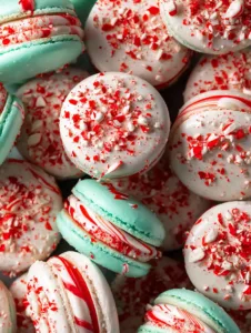 Peppermint Macarons