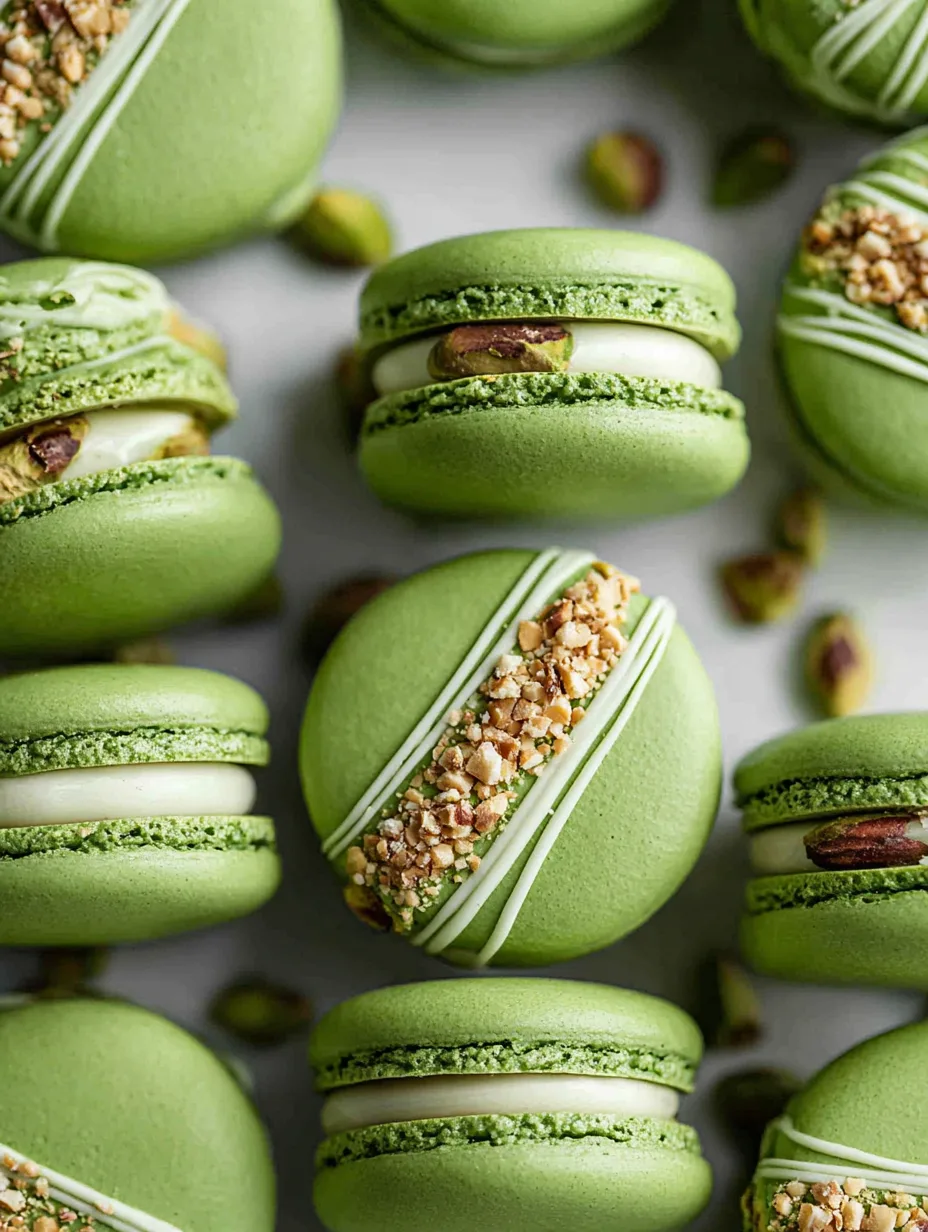 Pistachio Macarons