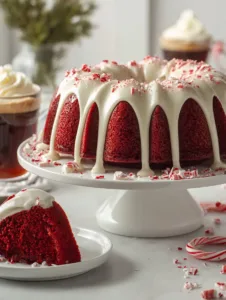 Red Velvet Bundt Cake with Cream Cheese Glaze