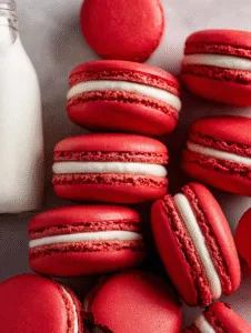Red Velvet Macarons