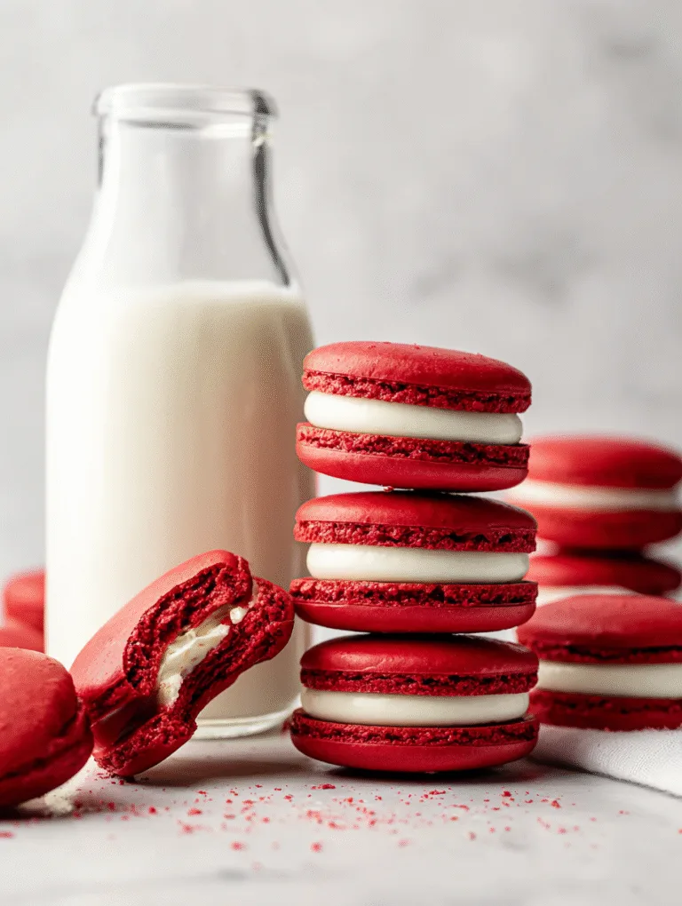 Red Velvet Macarons