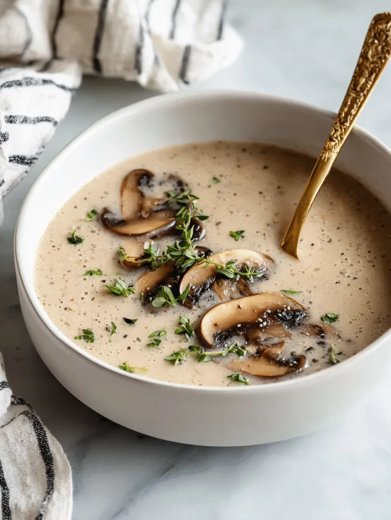 Savory Cream of Mushroom Soup Recipe