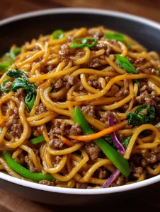 Savory Ground Beef Lo Mein Ready in 25 Minutes