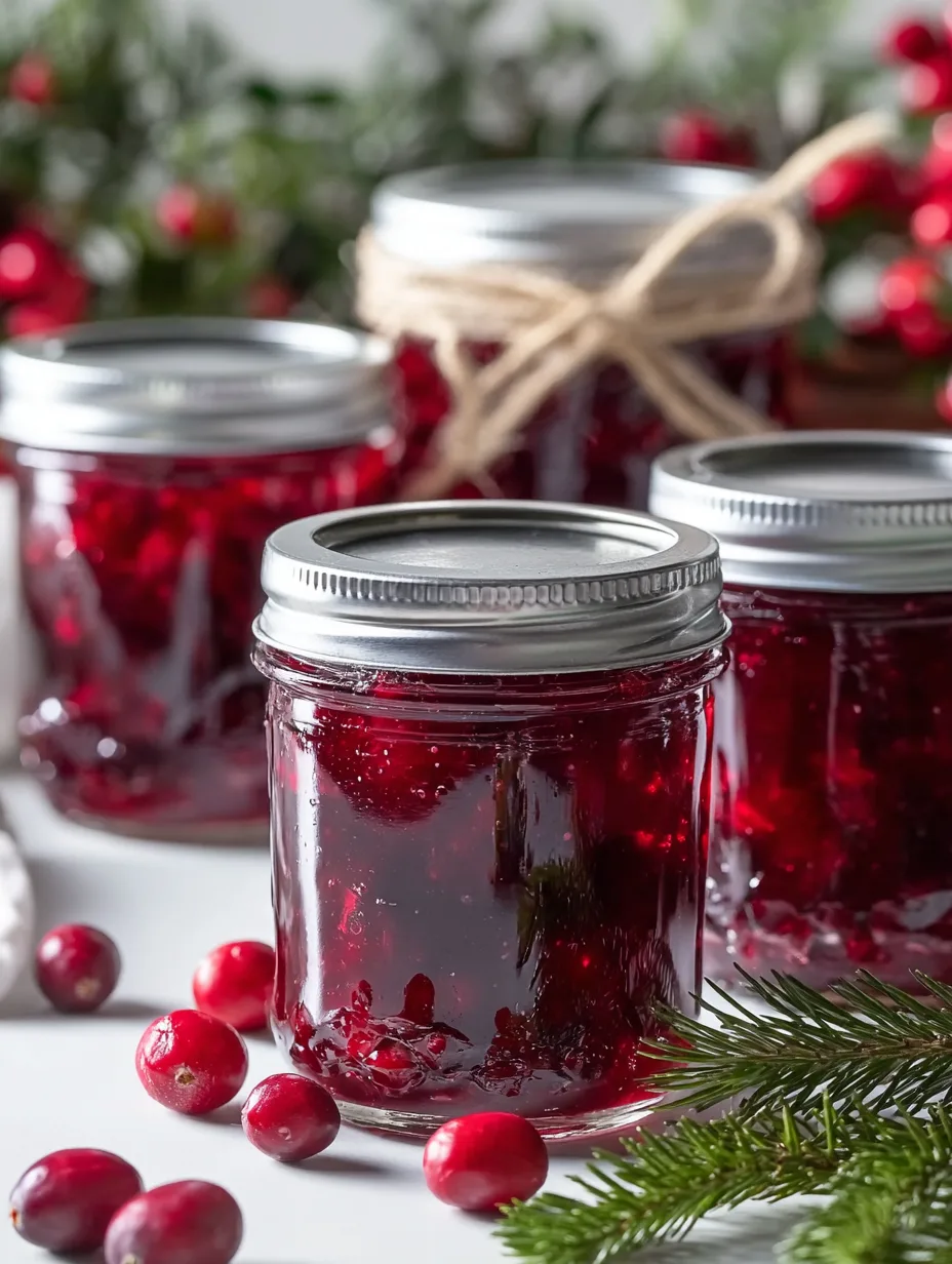 Sweet Christmas Cranberry Jam