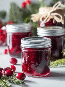Sweet Christmas Cranberry Jam