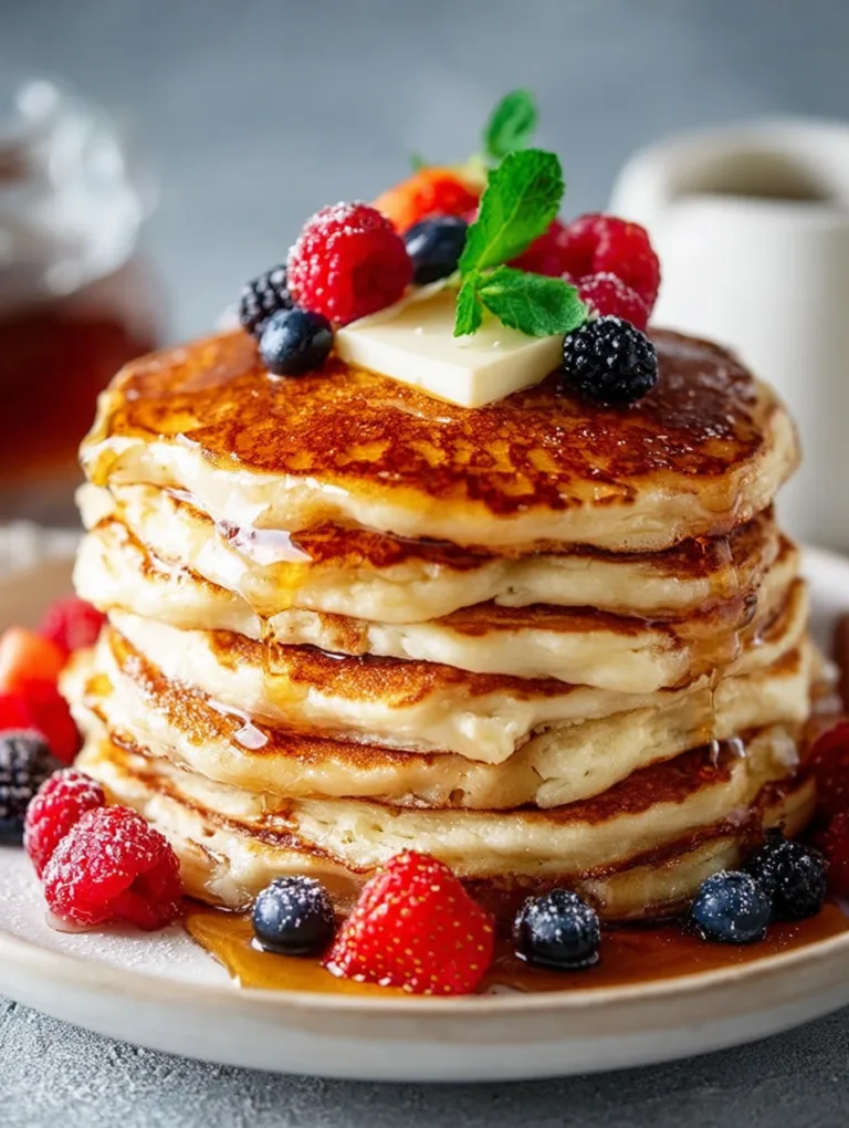 Vanilla Cinnamon Buttermilk Pancakes