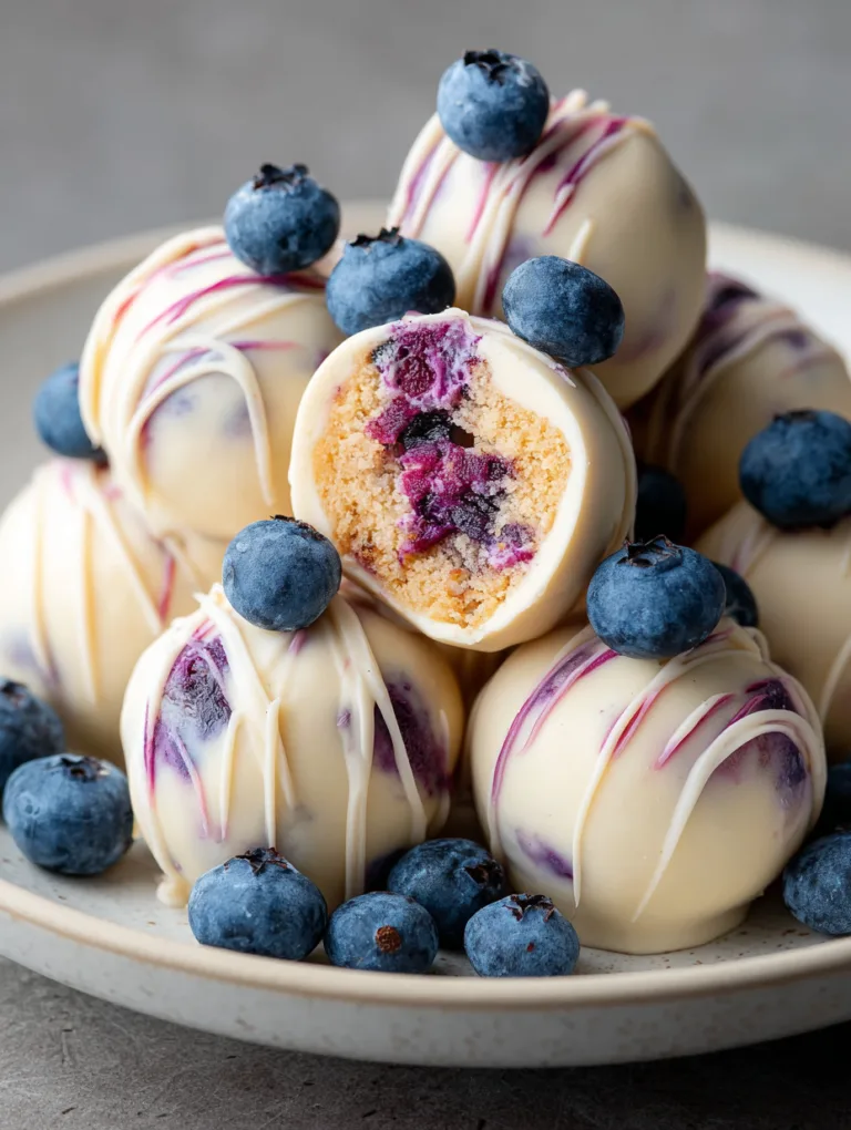 Blueberry Cheesecake Truffles Recipe
