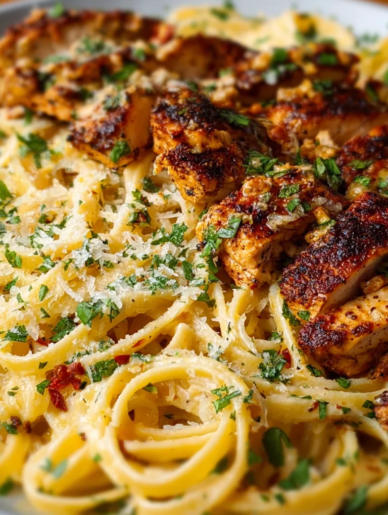 Cajun Chicken and Garlic Parmesan Linguine