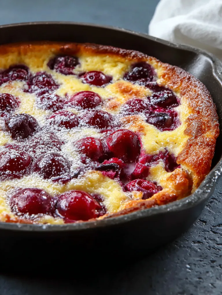 Delicious Cherry Clafoutis