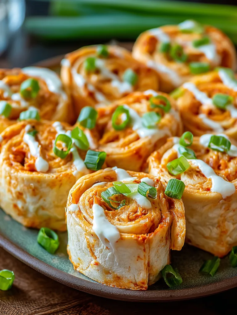 Easy Buffalo Chicken Pinwheels
